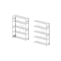 Godrej Altius Lite 1000x400x2500mm Steel Light Grey Storage Rack with 5 Layers (Pack of 2)-image-36
