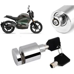 Auto Pearl Stainless Steel Silver Heavy Duty Anti Theft Motorcycle Disc Brake Lock, Lock-395-picture-45