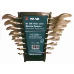 Akar 1/8x3/163/16x1/41/4x5/165/16x3/83/8x7/167/16x1/2 WW Open Ended Spanner Set-picture-46