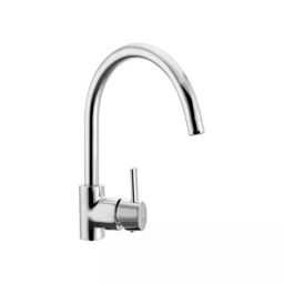 Cera Ripple Metal Table Mount Sink Mixer with Swivel Spout &a; Braided Connection Pipe, F1017551-35