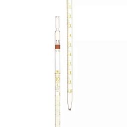 Supertek 1ml Borosilicate Glass 3.3 Class-B Transparent Graduated Mohr Pipette, 70.302.0001 (Pack of 10)-picture-25