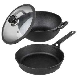 Vinod 24cm Cast Iron Induction Friendly Cookware Set, LCIKF2 (Pack of 5)-7