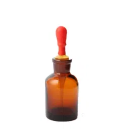 ABGIL 125ml Borosilicate Glass Amber Dropping Bottle with Rubber Teat &a; Interchangeable Pipette, Joint: B-19, ABG902-2