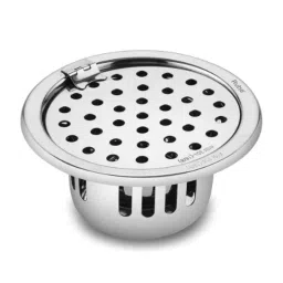 Ruhe 5 inch Stainless Steel 304 Gloss Finish Floor Drain with Collar, Hinge &a; Cockroach Trap, 16-0408-11-picture-25
