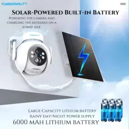 Cybernautt X5D 5MP Single Lens Ultra HD PT Solar 4G Sim Camera with Human Detect, Motion Detect, 2 Way Audio, Notification, Alarm &a; Support 128GB SD image 5