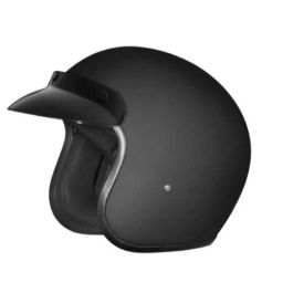Studds Jetstar Classic Plain Expanded Polystyrene Black Open Face Open Face Helmet, Size: Medium-picture-6