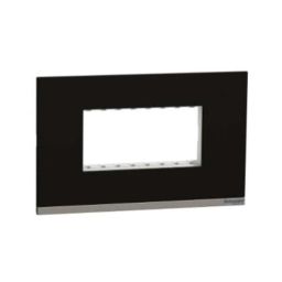 Schneider Electric Unica Pure 4 Module Aluminium Alloy Rhodium Black Cover Plate, UNPCP4M_MD-picture-29