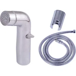 IRIS CRUZZ Brass Chrome Finish Health Faucet with 1m Stainless Steel Tube &a; Hook-picture-36
