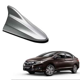 Auto Pearl ABS Silver Universal Replacement Shark Fin Car Roof Antenna For Honda City IDTec-image-84