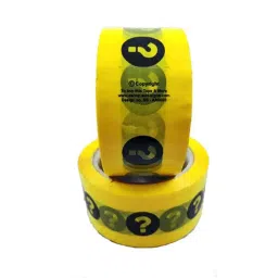 Sun Signs 60m 2 inch BOPP Yellow &a; Black Self Adhesive Question Mark Printed Safety Tape, AA0003 (Pack of 2)-29