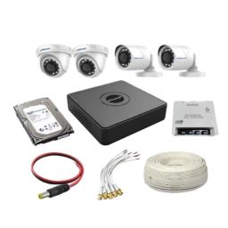 Prama 2MP 2 Dome 2 Bullet Camera 4 Channel DVR &a; 1 TB Hard Disk Camera Kit-44