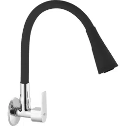 Neelkund Arya Smart Brass Black Chrome Finish Flexible Sink Tap with 360 deg Flexible Silicon Hose &a; Dual Flow Pattern-picture-1