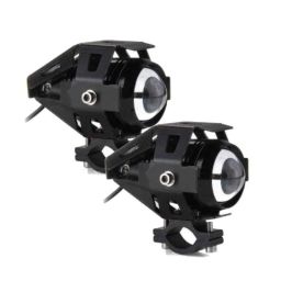 AllExtreme EXU5MW2 2 Pcs 10W White U5 Mini CREE LED Fog Light Set with Hi-Low &a; Flashing Beam for Cars &a; Bikes-picture-37