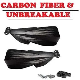 AOW Carbon Fibre Scratchproof Unbreakable Handle bar Handguard for KTM Duke All Models (Black) T-40-16