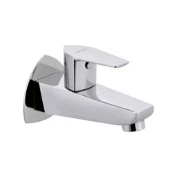 Cera Valentina Metal Chrome Plating Quarter Turn Bib Cock with Wall Flange &a; Aerator, F1013151-35