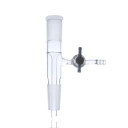 ABGIL B-29 Borosilicate 3.3 Glass Vacuum Take-Off Vertical Adapter with Side PTFE Stopcock, ABG357-27