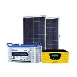 Servotech 800VA Solar Inverter, 40Ah Solar Tubular Battery &a; 2 Pcs 110W Polycrystalline Solar Panel Combo-16