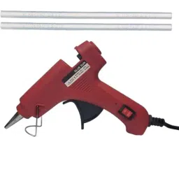 Gunstick 20W Maroon Glue Gun with 2 Pcs Transparent Glue Sticks-image-61