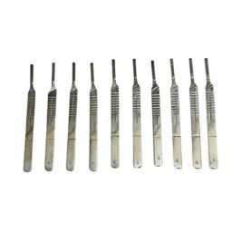 Forgesy 10 Pcs 3 No Stainless Steel BP Handle with 11 No Blade Set, GSSE022-image-29
