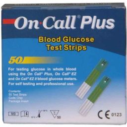 On Call Plus OCP50T 50 Pcs Glucometer Strips Box-16