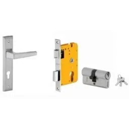 Dorset HL Series Atina 60mm Stainless Steel Door Handle Lock Set with Both Side Key Cylinder (Pack of 2)-picture-23