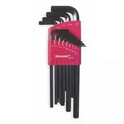 Westward Alloy Steel Black Oxide L-Shape Hex Key, 2CYC3 (Pack of 13)-picture-14