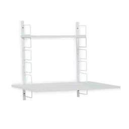 Fitizen Wood White Height Adjustable Wall Table, FITI-153-WW-22