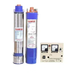 Damor 1HP 4 inch Borewell Oil Filled Submersible Pump with Control Panel, Borewell Upto 102 ft-image-71