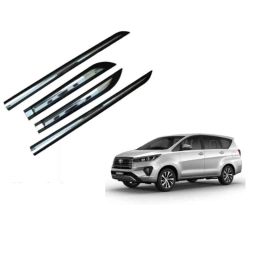 SureStrive 4 Pcs Black &a; Silver Side Door Car Beading Set for Toyota Innova New Model-31