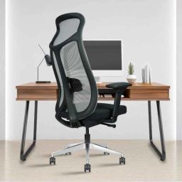 Rose Curve 51x51x121cm Mesh Grey &a; Black High Back Mesh Ergonomic Home Office Desk Chair with 4D Adjustable Armrest-image-65