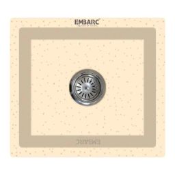 Embarc NXT N1 16x18 inch Peach Aura Granite Quartz Kitchen Sink-image-13