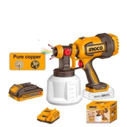 Ingco 800ml/min 20V 0.1-0.2bar Cordless Spray Gun with Battery &a; Charger, CSGLI20042-image-9