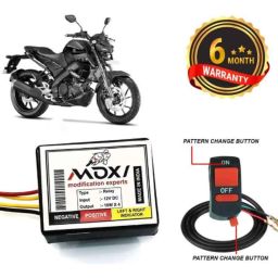 Auto Pearl 12V Black Front &a; Rear Flasher Indicator Light with Switch for MT 07 BS6-picture-2