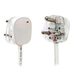 Palfrey 5A 2 Socket Wooden Texture Polycarbonate Extension Board with Two Pin Socket, Master Switch &a; 8m Wire, WD 658 image 5