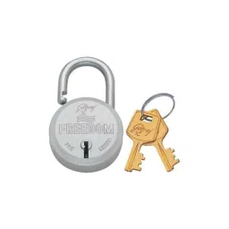 Godrej Freedom 5 Levers Brass &a; SS Padlock (2 Keys), 3064-picture-18