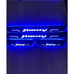 SureStrive 4 Pcs Acrylic Car Side Footstep Set with Blue LED Door Sill Scuff Plate for Maruti Suzuki Jimny All Model-image-38