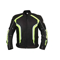 Biking Brotherhood Neon Cordura &a; Mesh Panel Xplorer Riding Jacket, Size: Small-image-71