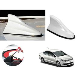 Auto Pearl ABS White Universal Replacement Shark Fin Car Roof Antenna For Volkswagen Vento-image-1