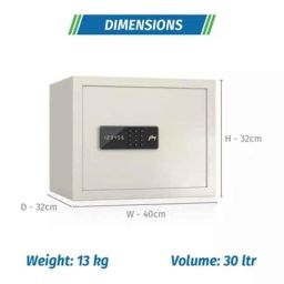 Godrej Nx Pro 30L Ivory Digital Home Locker with Pin Code &a; Key Access (Tijori) image 2