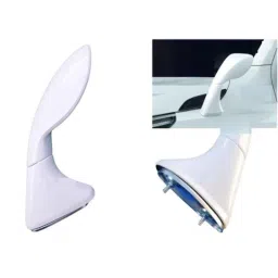 SureStrive ABS White Front Left Side Fender Angle View Bonnet Blind Mirror for MG Astor All Model image 3