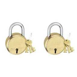 Harrison 65mm 8 Lever Brass Round Padlock with 3 Keys, MP3-0053 (Pack of 2)-image-75