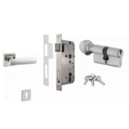 Dorset ML Series Eden 70mm Stainless Steel Door Handle Lock Set with Knob &a; Key-picture-12