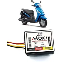 Auto Pearl 12V Black Front &a; Rear Flasher Indicator Light for Swish-12