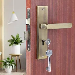 Saze 8 inch Stainless Steel 304 Matt Antique Finish KY Plate Mortise Door Lock Handle Set, LB-304-picture-39