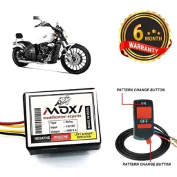 Auto Pearl 12V Black Front &a; Rear Flasher Indicator Light with Switch for Daytona 350-picture-10