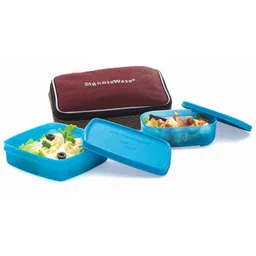 Signoraware Mauve Twin Smart Lunch Box with Bag, 503-picture-45