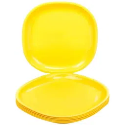 Signoraware Lemon Yellow Square Half Plate, 215 (Pack of 6)-picture-13