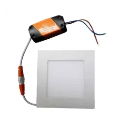 LumoGen 6W Square Warm White Slim LED Panel Light (Pack of 2)-image-1