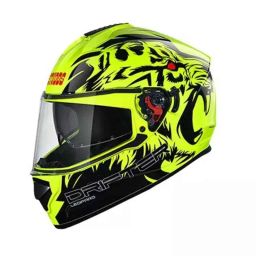 Studds N9 Expanded Polystyrene Yellow Full Face Full Face Helmet, Size: Large-picture-3