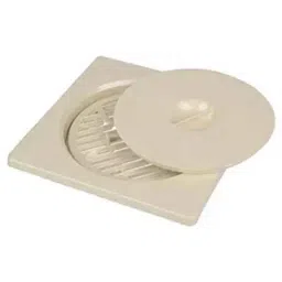 Riya 5.5x5.5x1 inch Plastic Ivory Square Cockroach Floor Trap Jali-picture-0